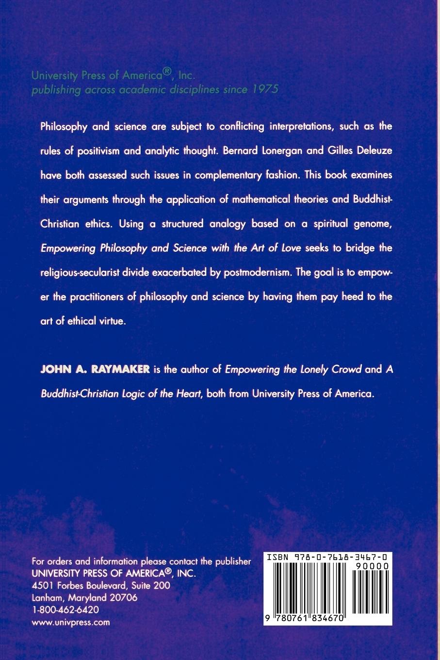 Rückseitencover Empowering Philosophy and Science with the Art of Love