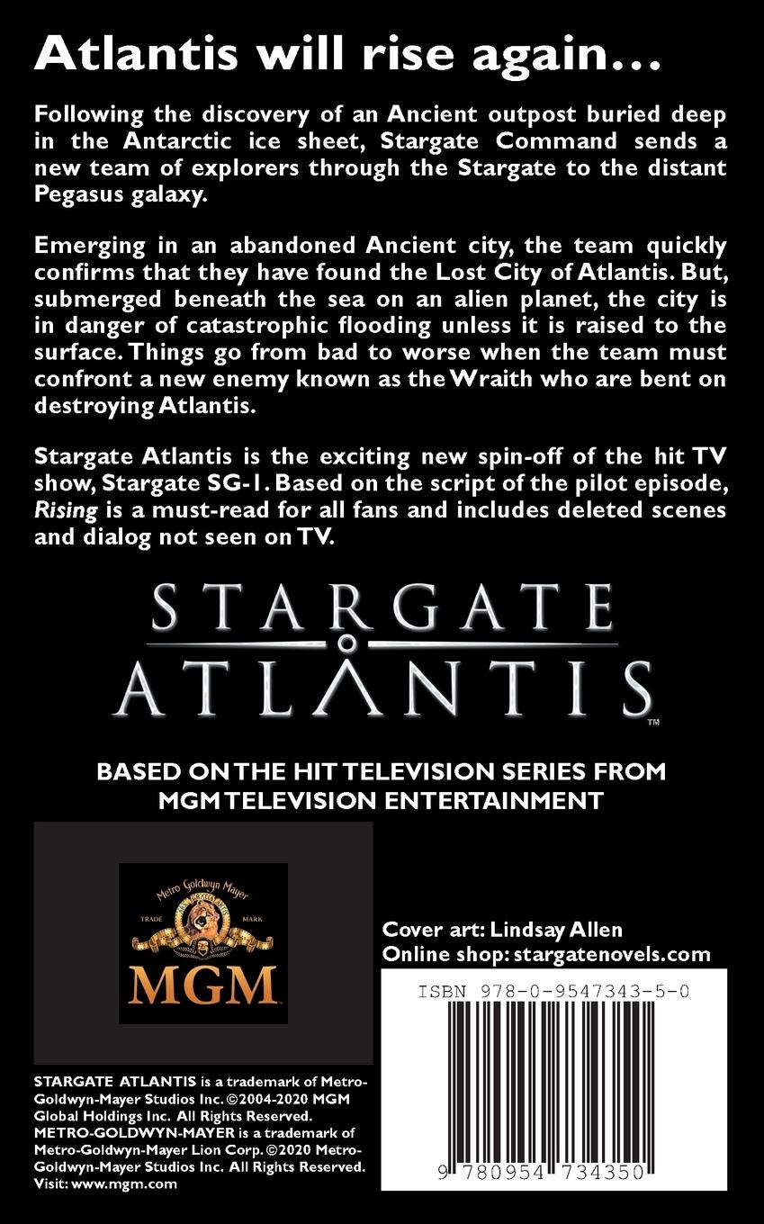 Rückseitencover STARGATE ATLANTIS Rising