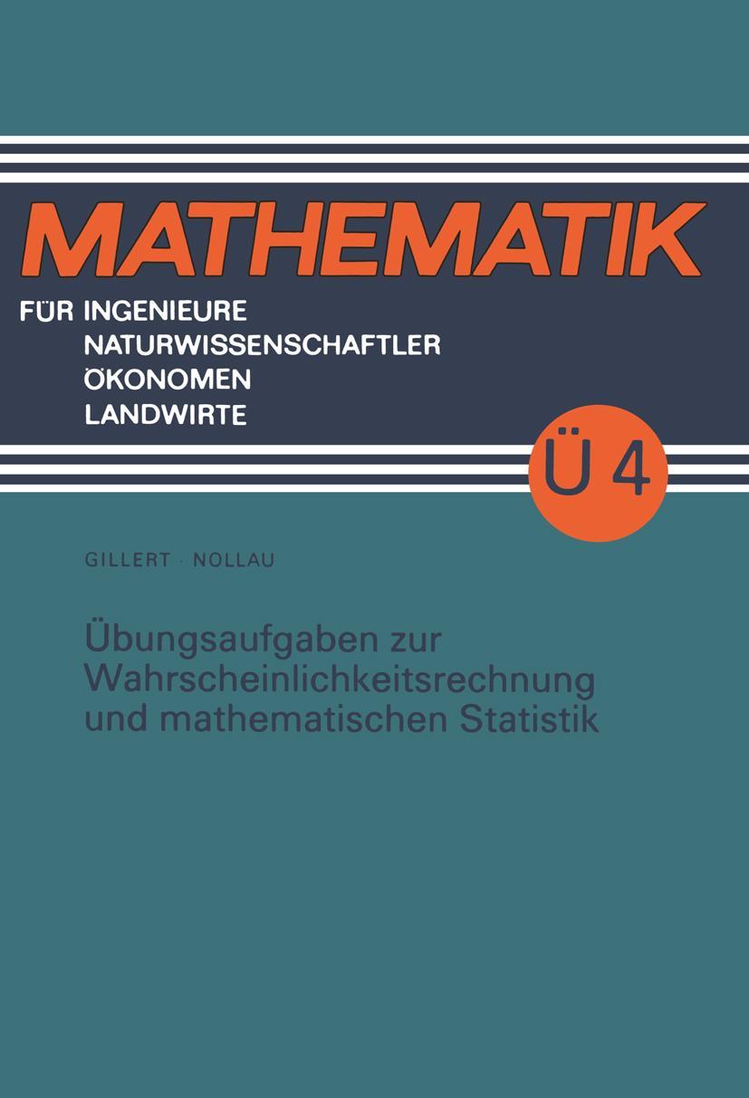 Vorderes Coverbild Übungsaufgaben zur Wahrscheinlichkeitsrechnung und mathematischen Statistik