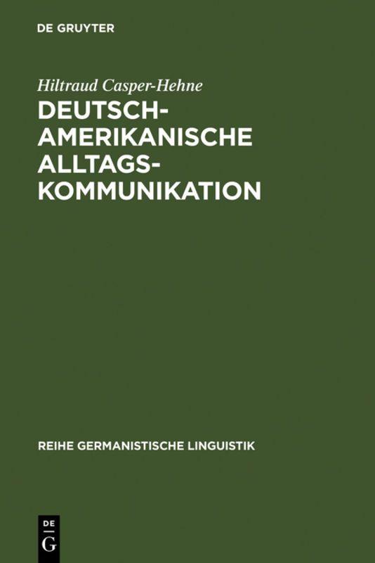 Vorderes Coverbild Deutsch-amerikanische Alltagskommunikation