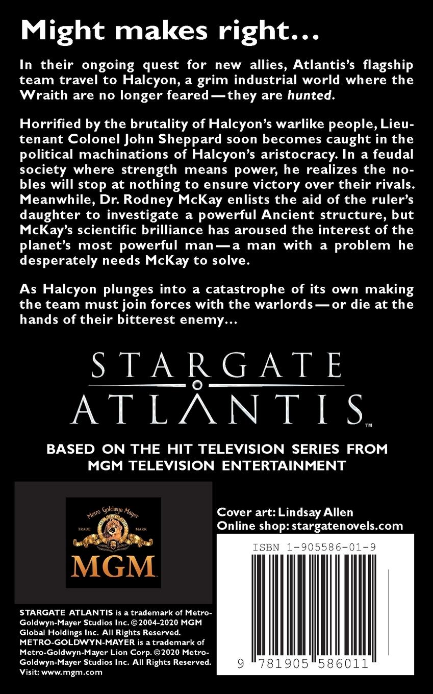 Rückseitencover STARGATE ATLANTIS Halcyon
