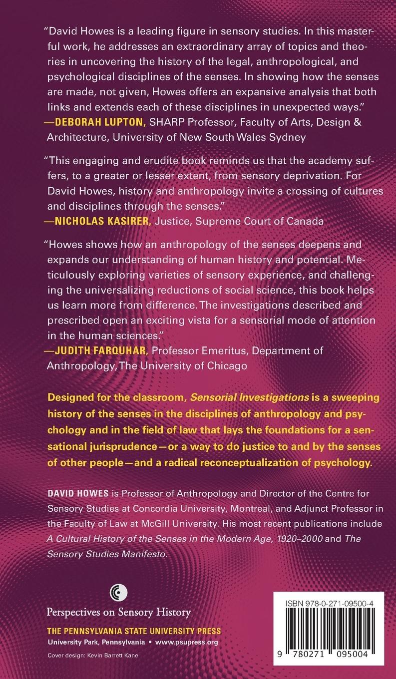 Rückseitencover Sensorial Investigations