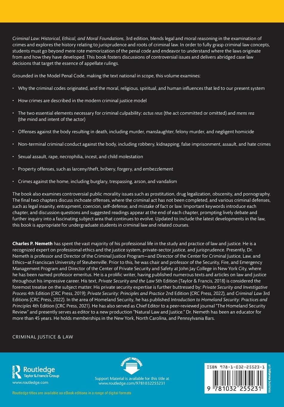 Rückseitencover Criminal Law