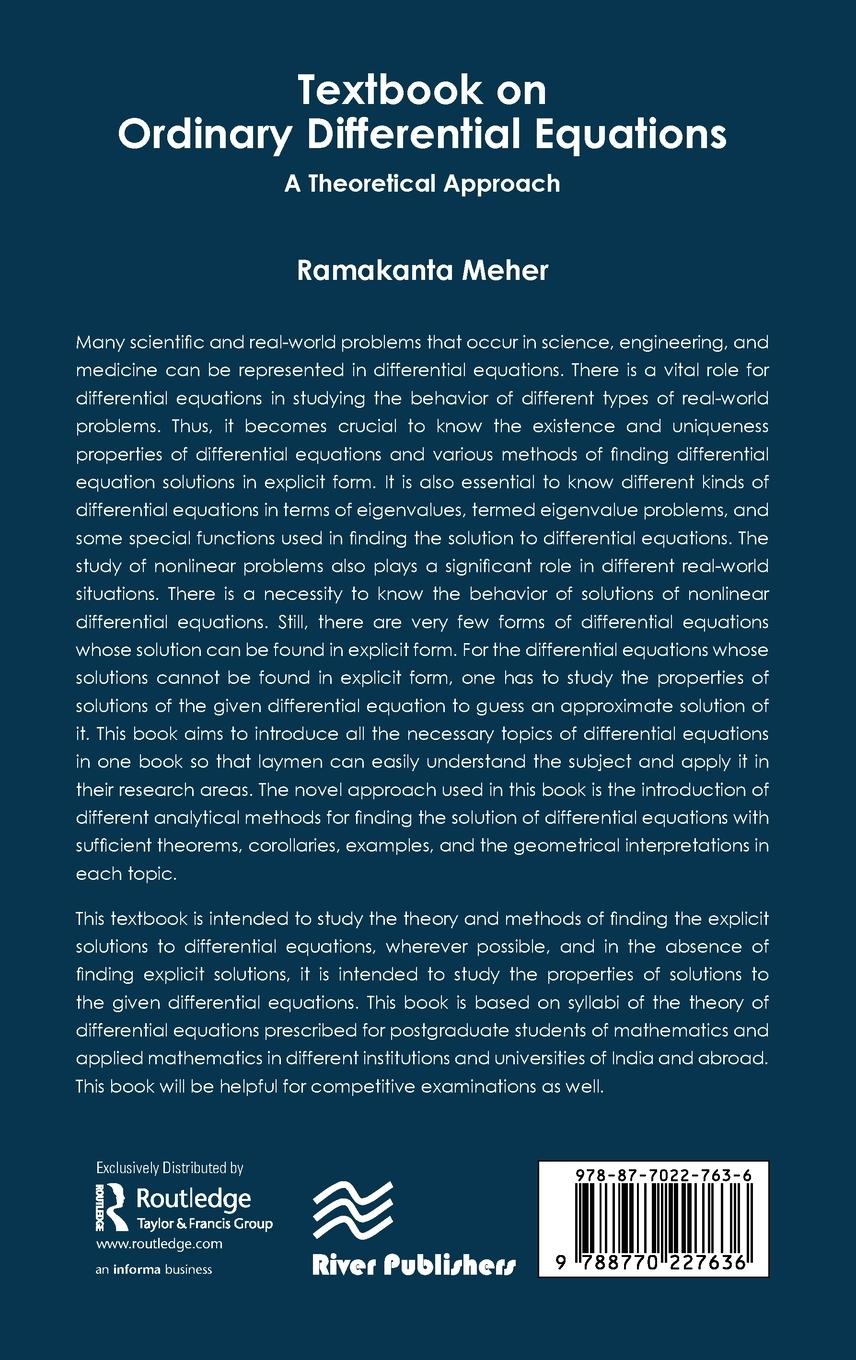 Rückseitencover Textbook on Ordinary Differential Equations