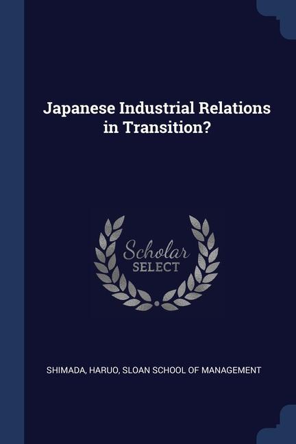 Vorderes Coverbild Japanese Industrial Relations in Transition?