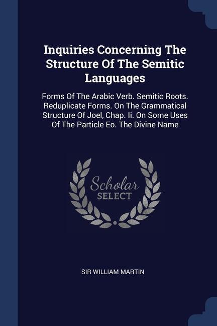 Vorderes Coverbild Inquiries Concerning The Structure Of The Semitic Languages