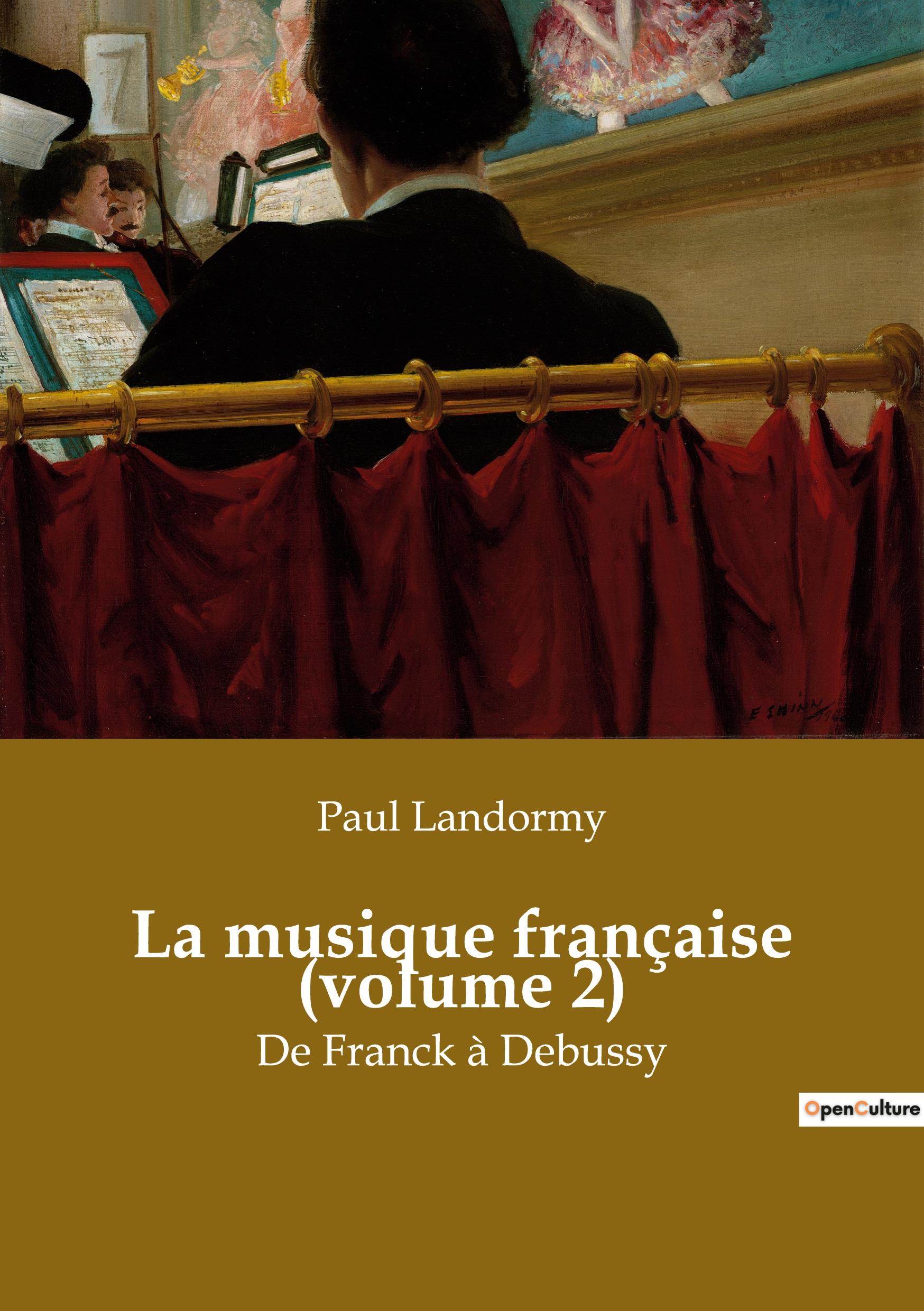 Vorderes Coverbild La musique française (volume 2)