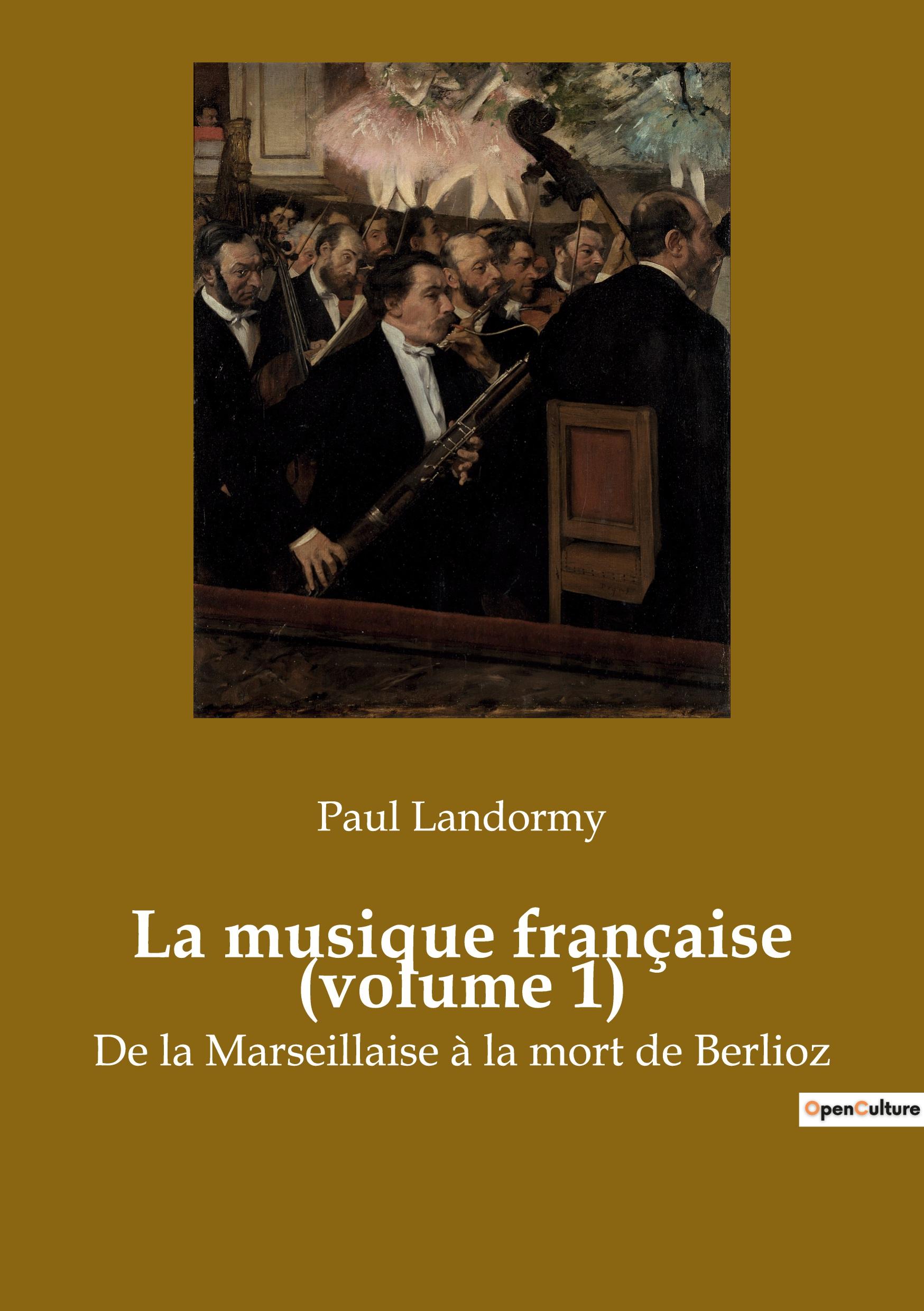 Vorderes Coverbild La musique française (volume 1)