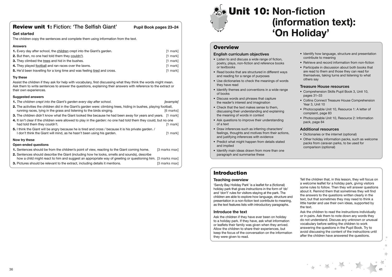 Beispielinhalt (Bild) Comprehension Skills Teacher's Guide 3