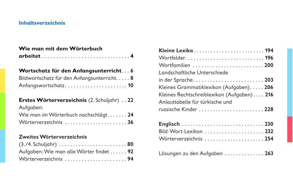 Beispielinhalt (Bild) ABC-Freunde. Wörterbuch mit Bild-Wort-Lexikon Englisch