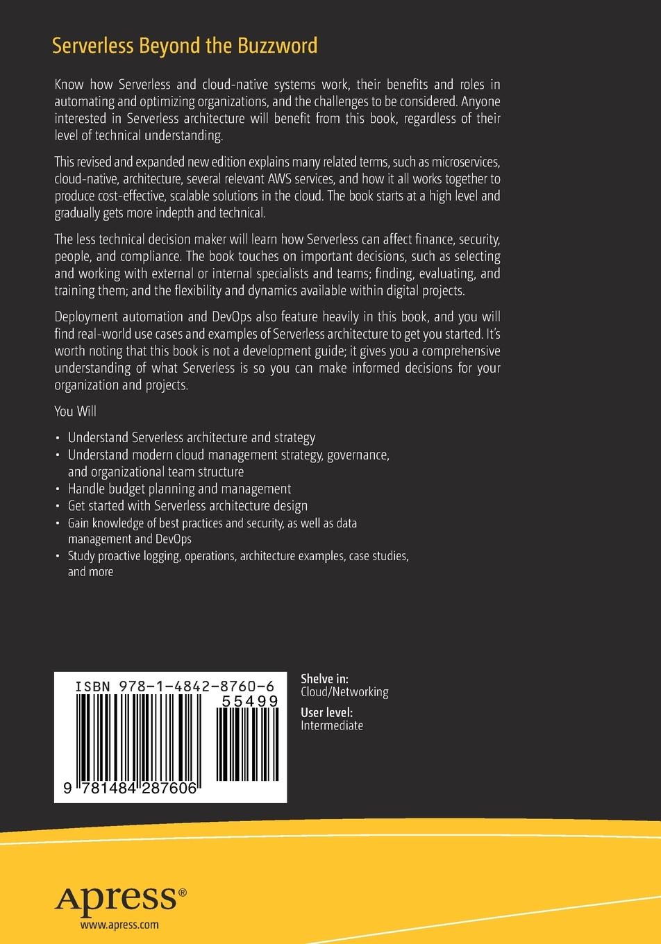Rückseitencover Serverless Beyond the Buzzword