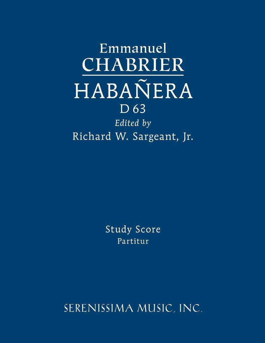 Vorderes Coverbild Habanera, D 63: Study score