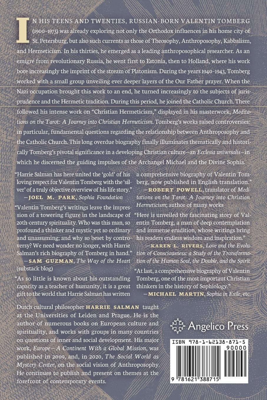 Rückseitencover Valentin Tomberg and the Ecclesia Universalis