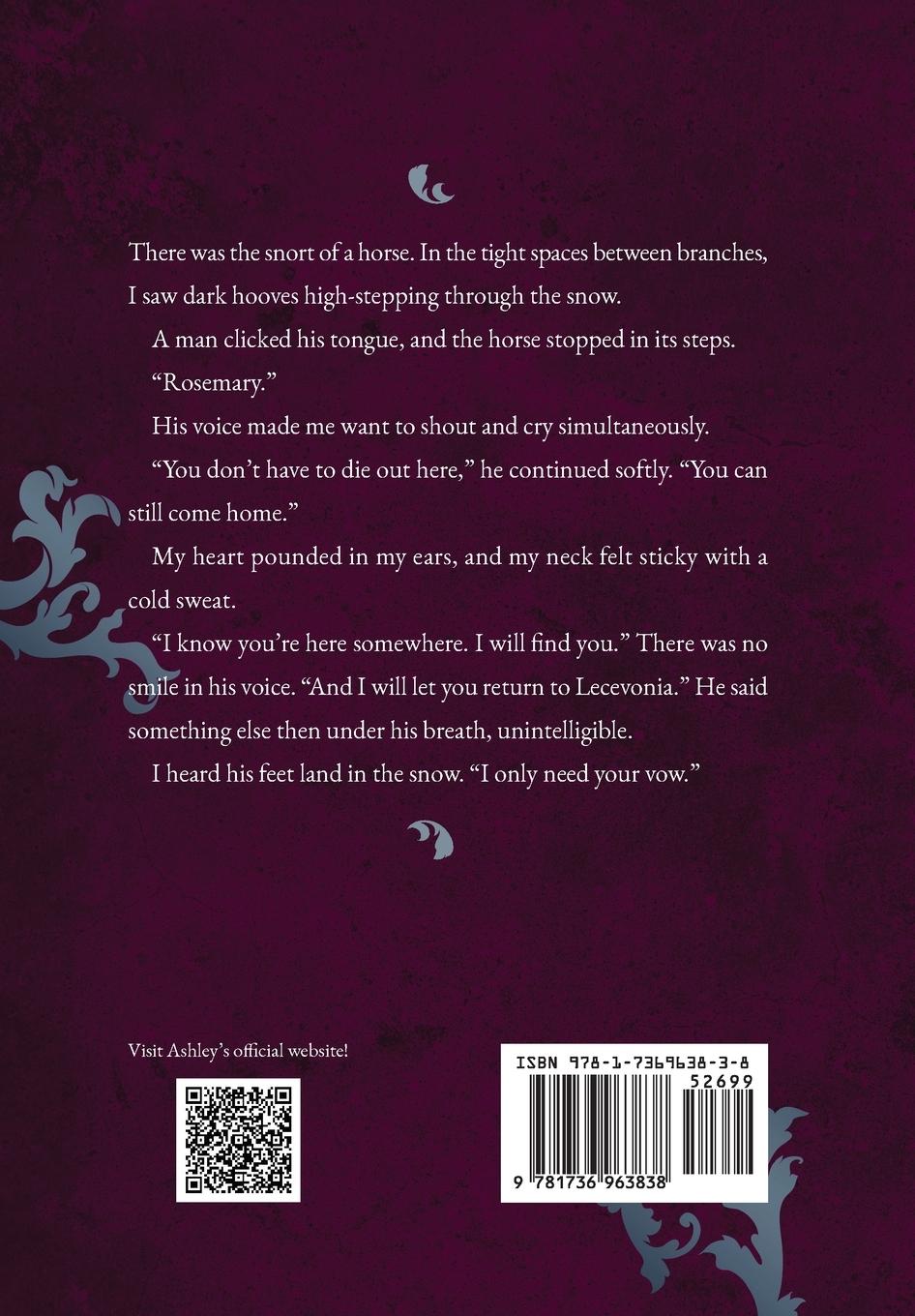 Rückseitencover Of Deceit and Snow