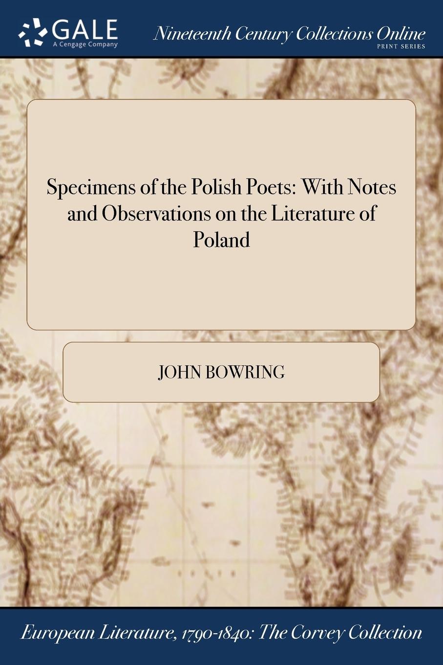 Vorderes Coverbild Specimens of the Polish Poets