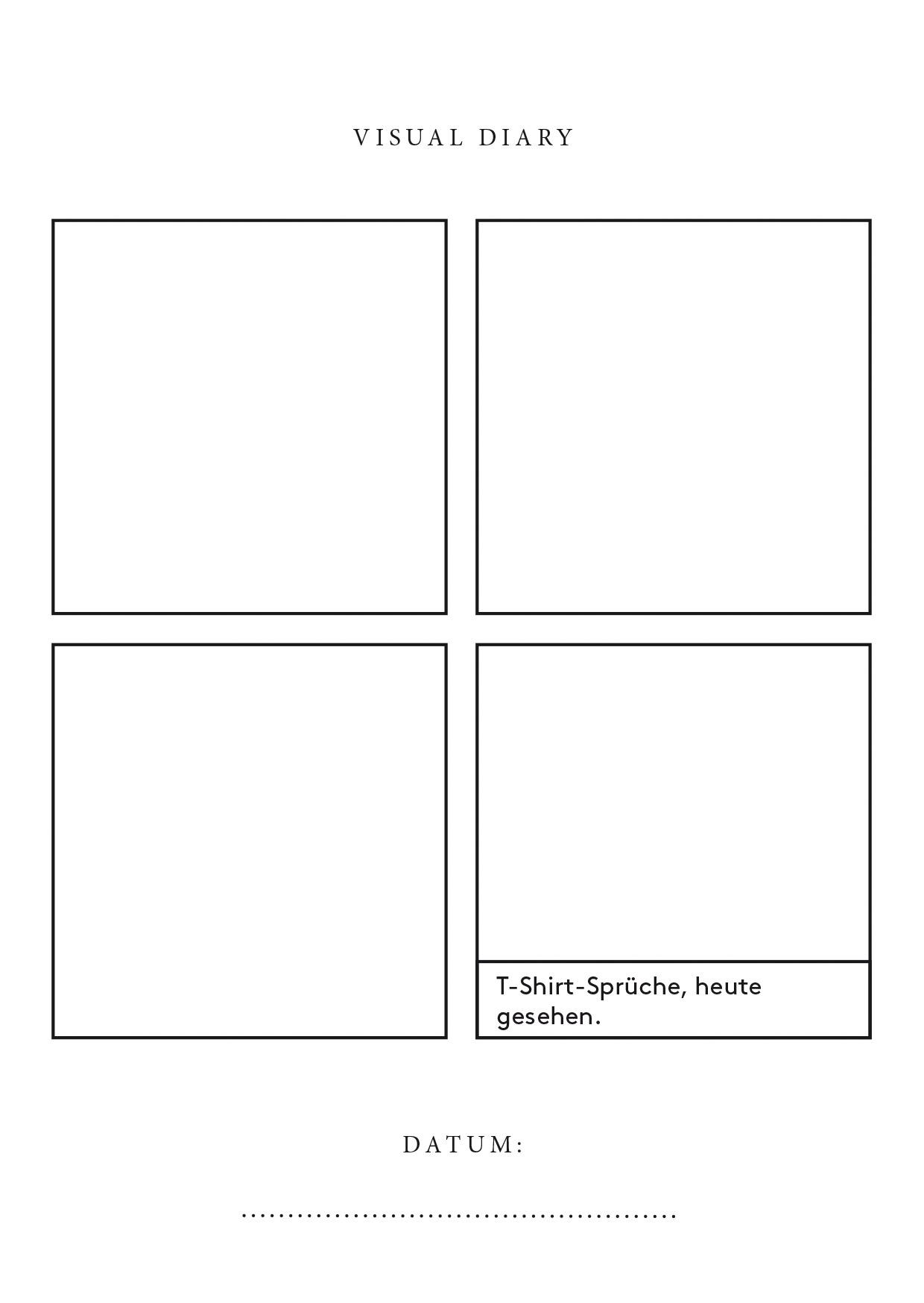 Beispielinhalt (Bild) VISUAL DIARY (Giverny-Grün)