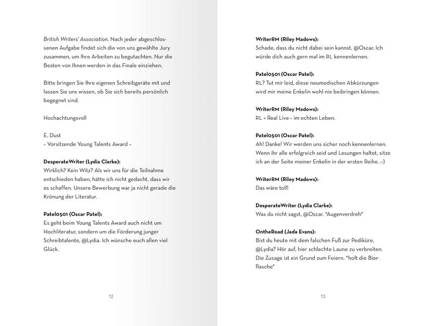 Beispielinhalt (Bild) Master Class, Band 1: Blut ist dicker als Tinte