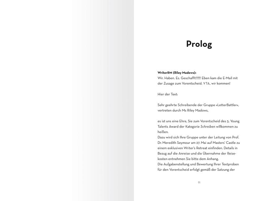 Beispielinhalt (Bild) Master Class, Band 1: Blut ist dicker als Tinte