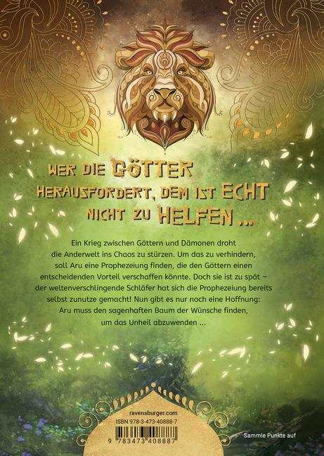 Beispielinhalt (Bild) Aru gegen die Götter, Band 3: Das Geheimnis des Wunschbaums