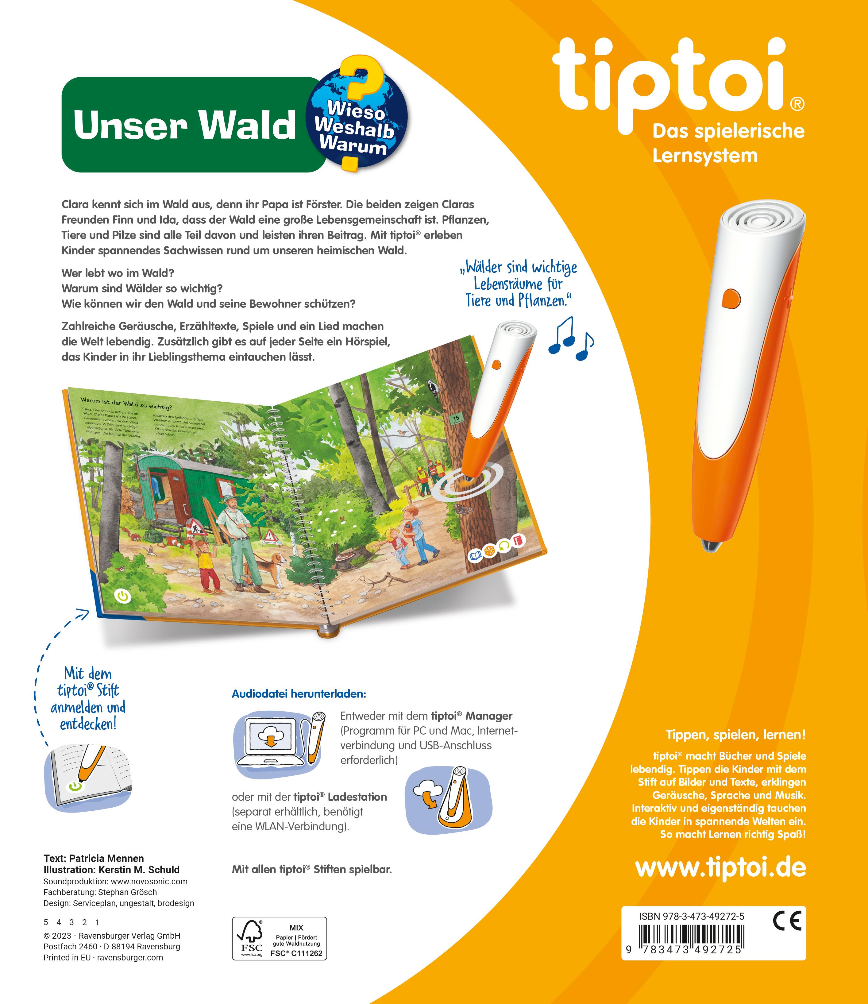 Rückseitencover tiptoi® Wieso? Weshalb? Warum? - Unser Wald
