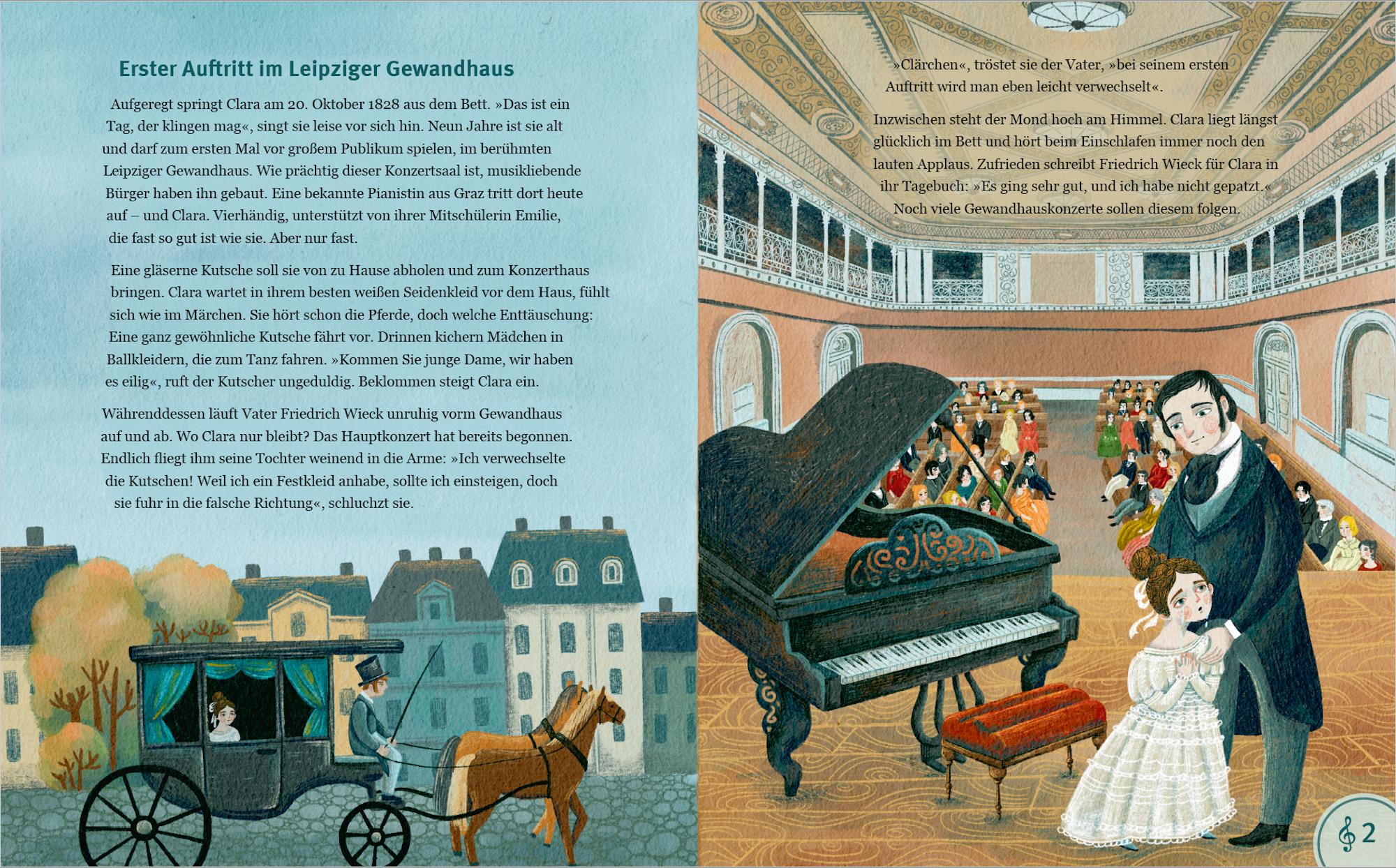 Beispielinhalt (Bild) Triumph in London. Eine Pianistin begeistert.