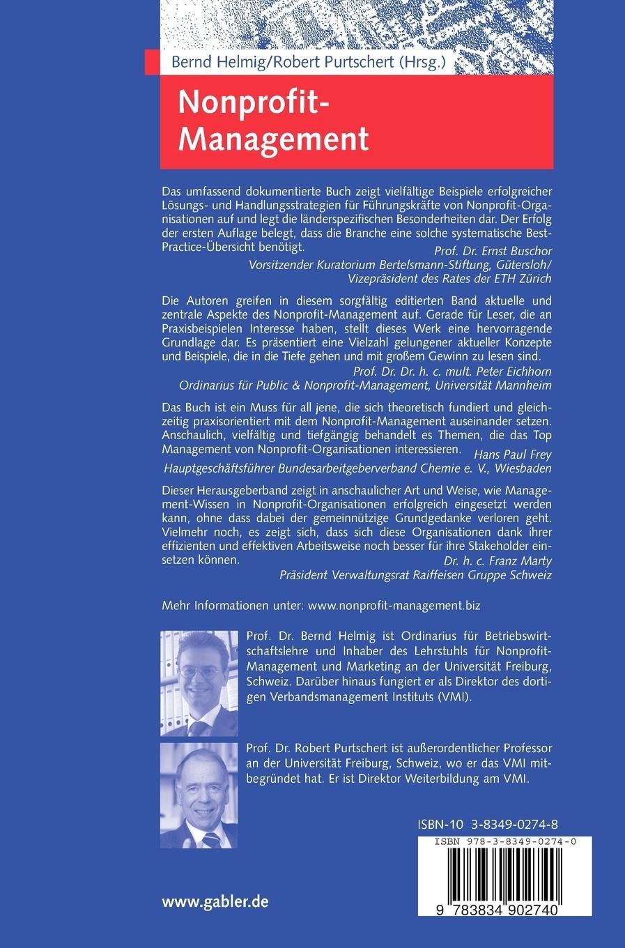 Rückseitencover Nonprofit-Management