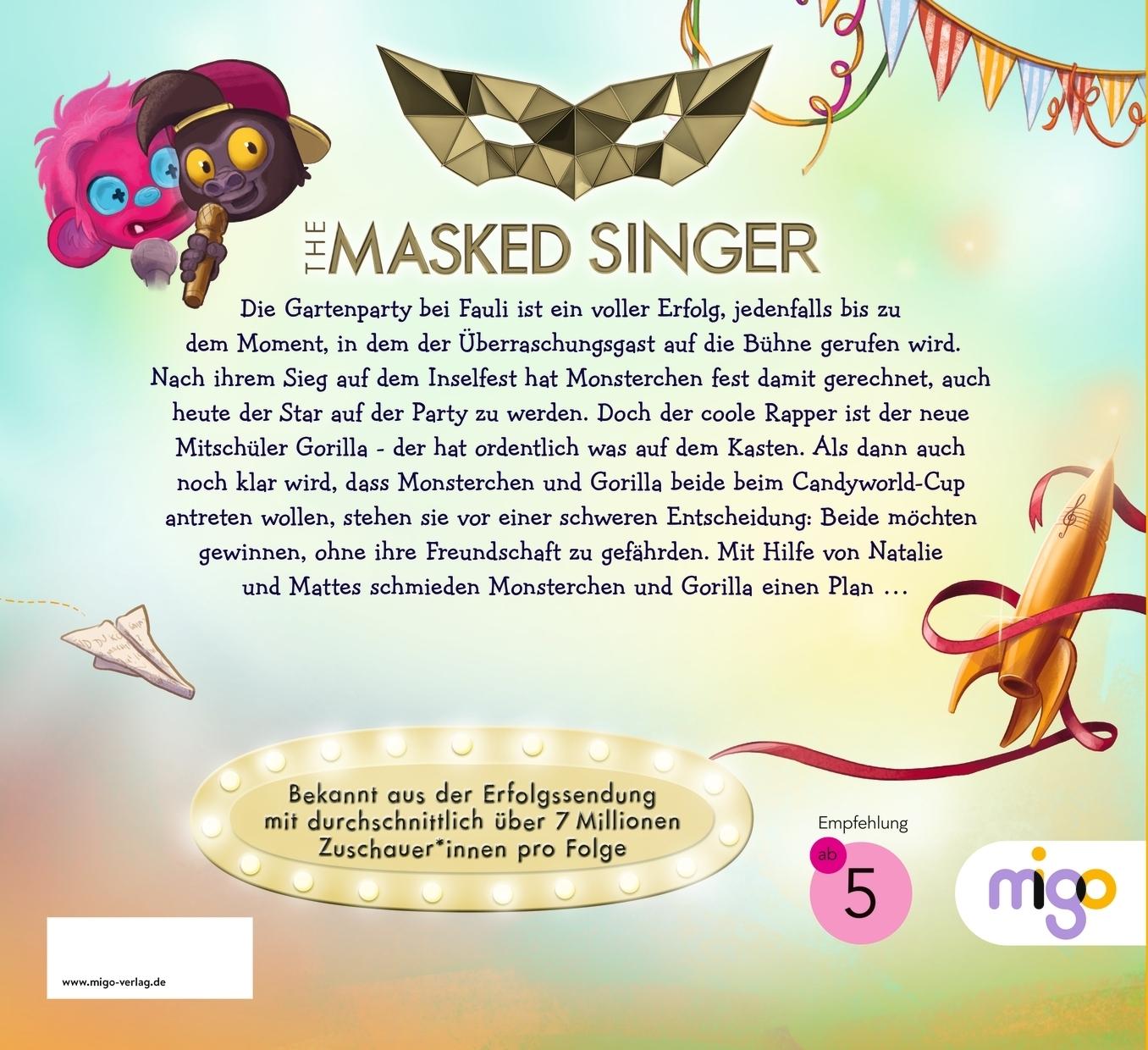 Rückseitencover The Masked Singer 2. Ein monsterstarkes Team