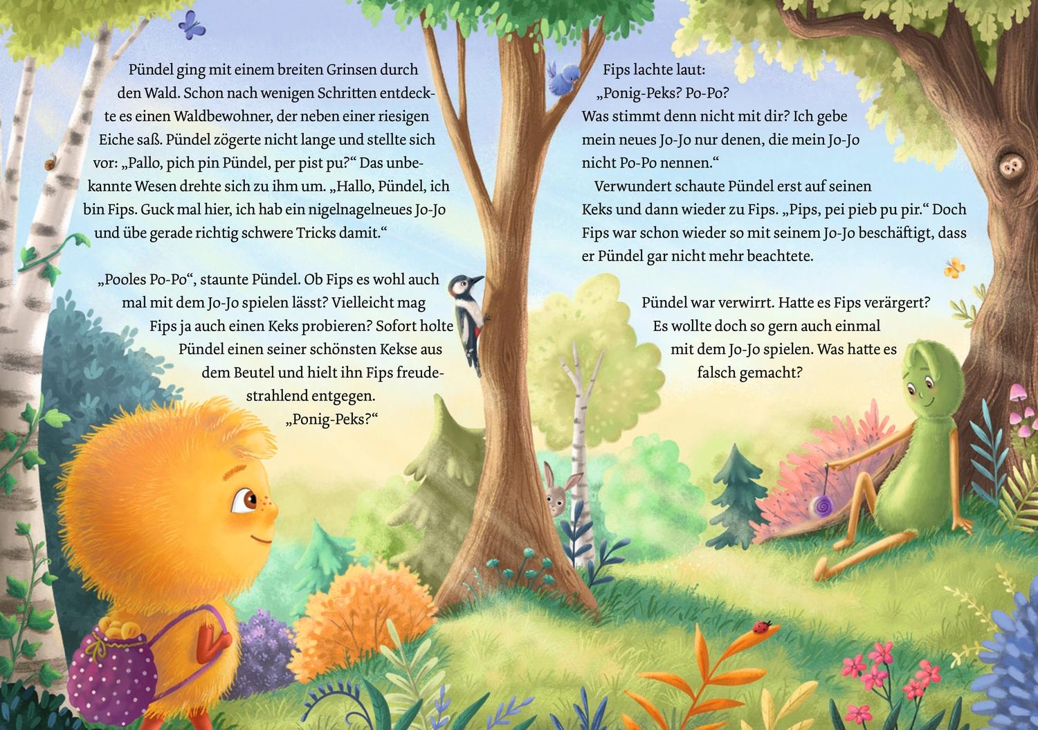 Beispielinhalt (Bild) Das Pündel und die Honig-Kekse