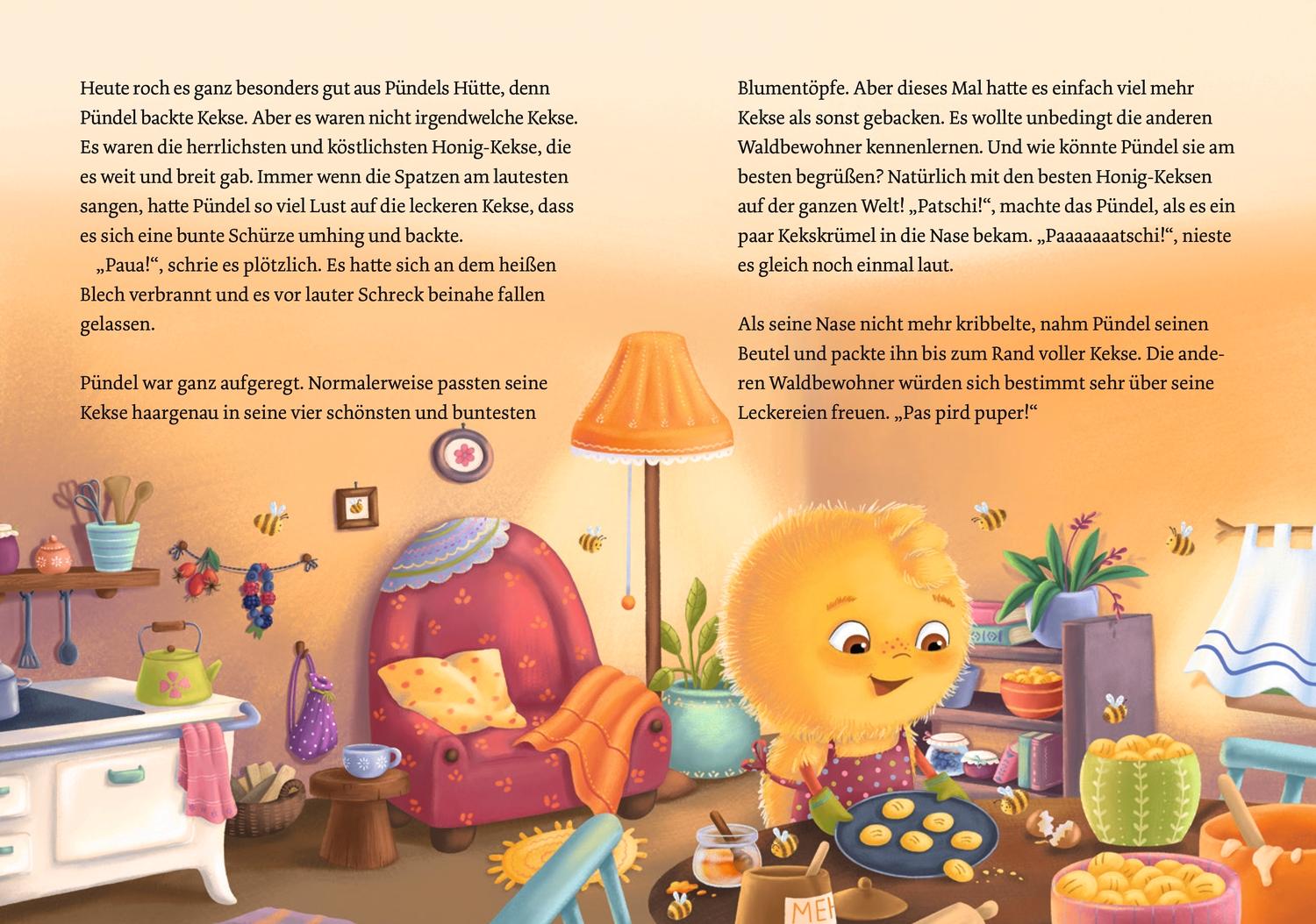 Beispielinhalt (Bild) Das Pündel und die Honig-Kekse