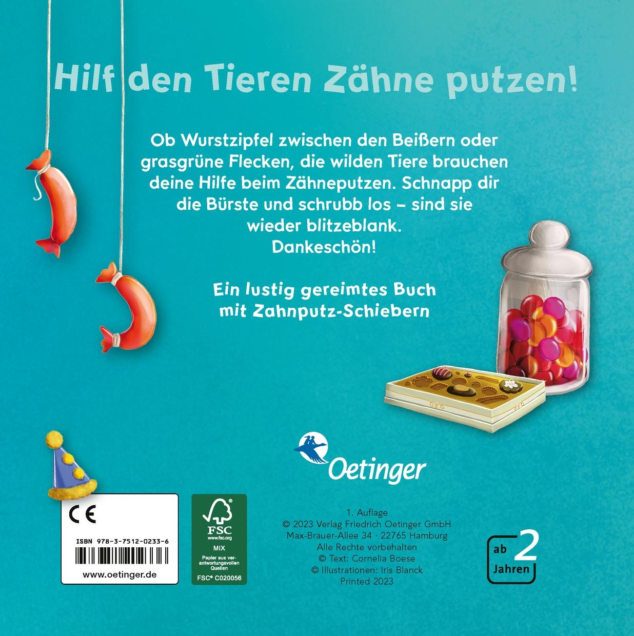 Rückseitencover Putz die Zähne blitzeblank!