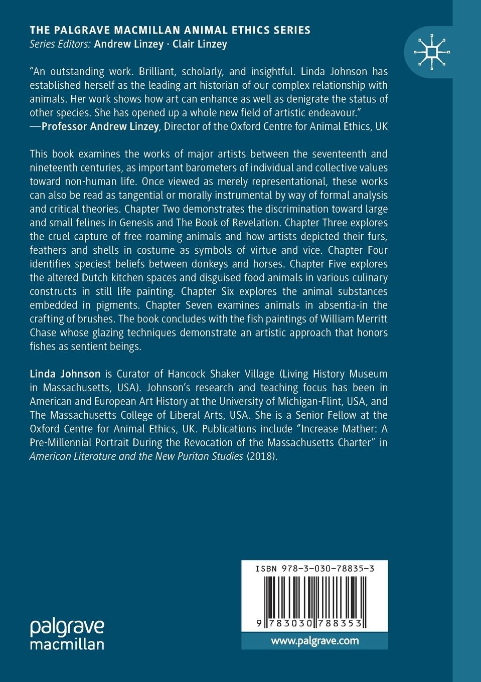 Rückseitencover Art, Ethics and the Human-Animal Relationship