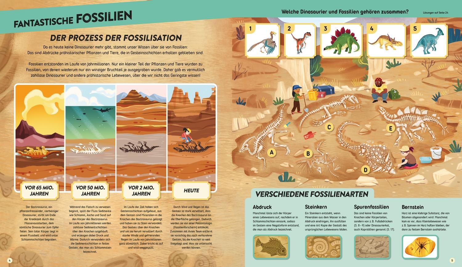 Beispielinhalt (Bild) Entdecker-Box: Dinosaurier