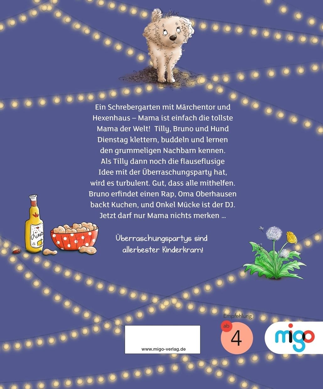 Rückseitencover Tillys Kinderkram. Tillys Gartenparty