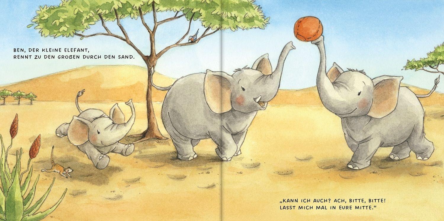 Beispielinhalt (Bild) Kleiner Elefant ganz groooß