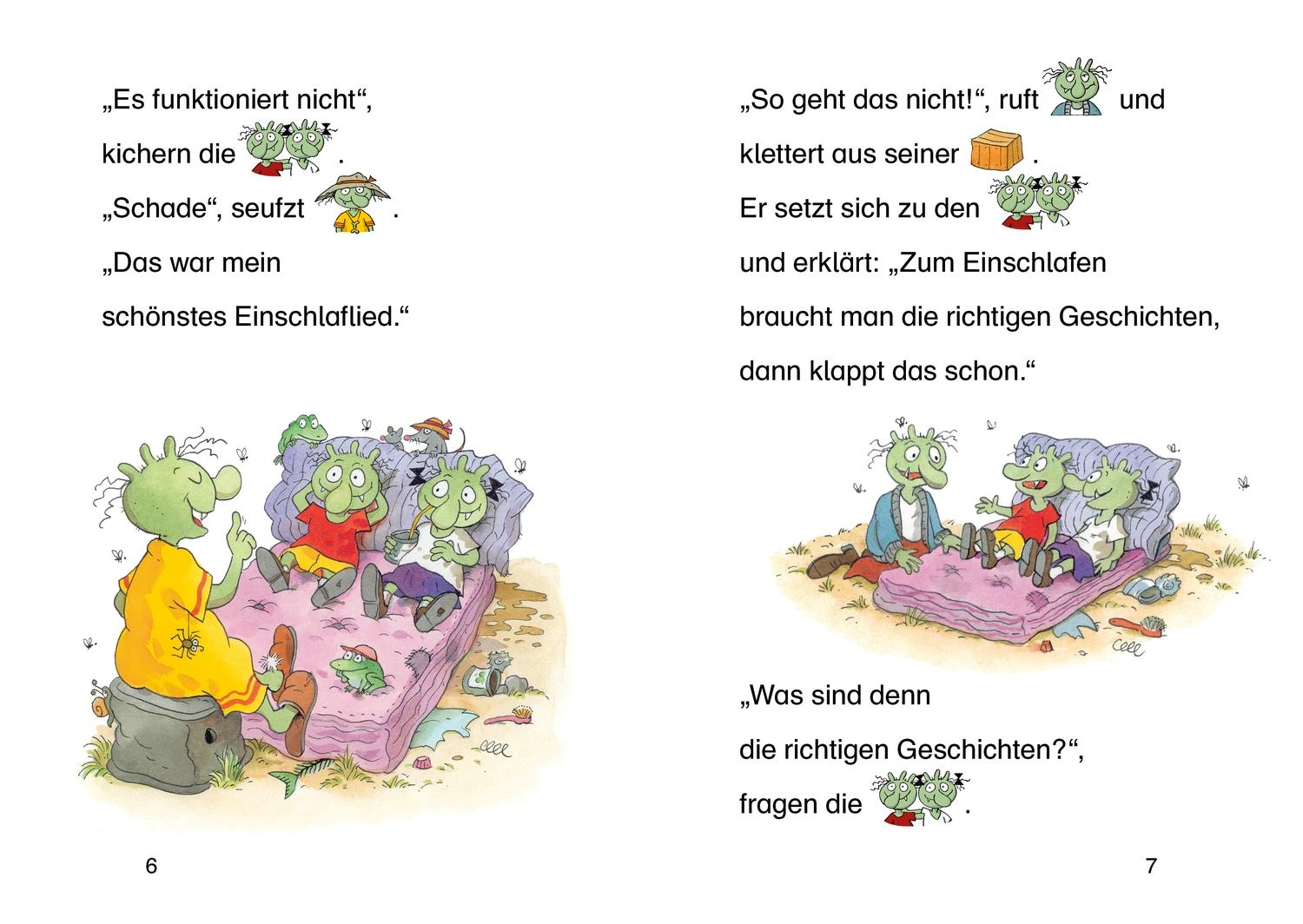 Beispielinhalt (Bild) Die Olchis. Olchi-Opas krötigste Abenteuer