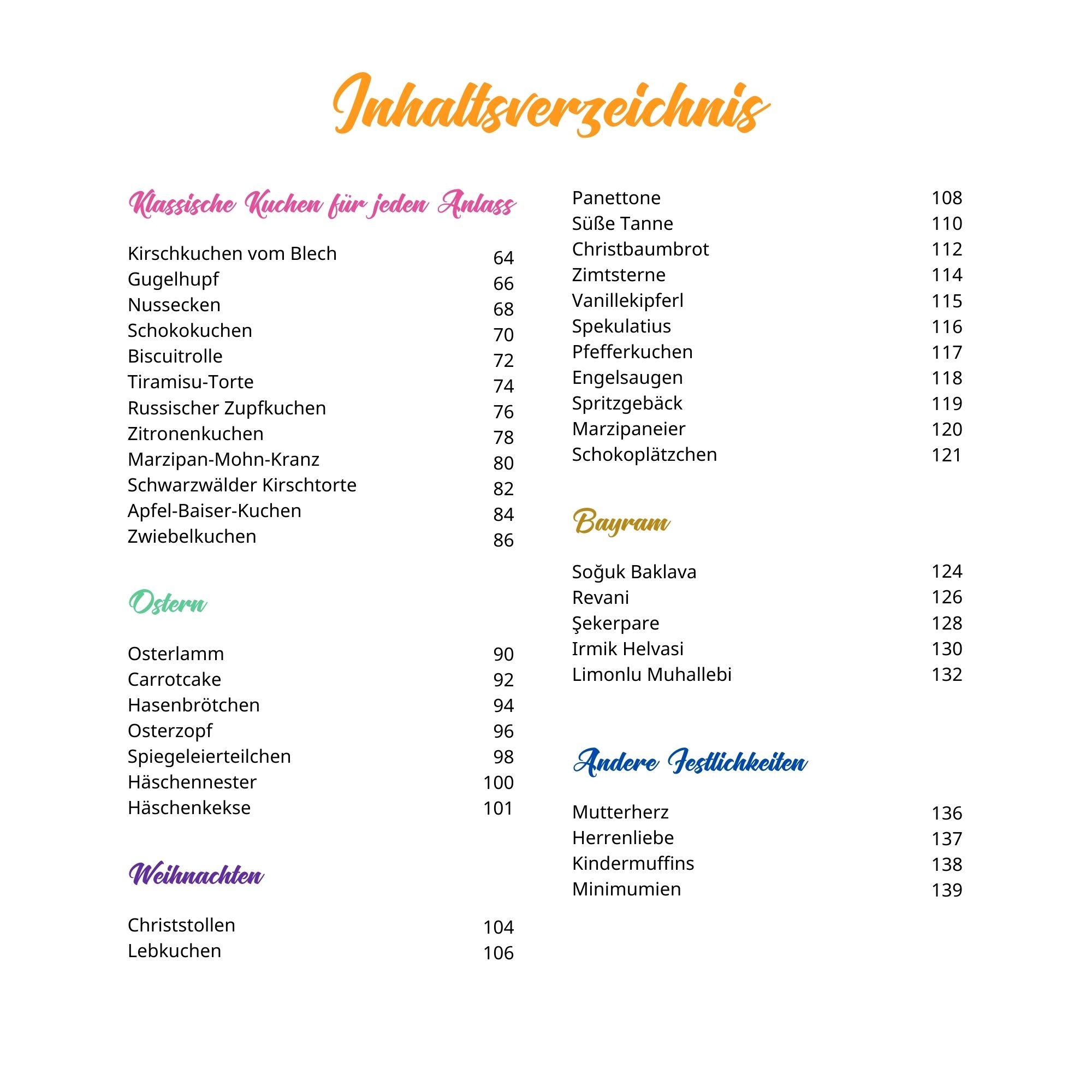 Beispielinhalt (Bild) Die Wölkchenbäckerei: Festtage