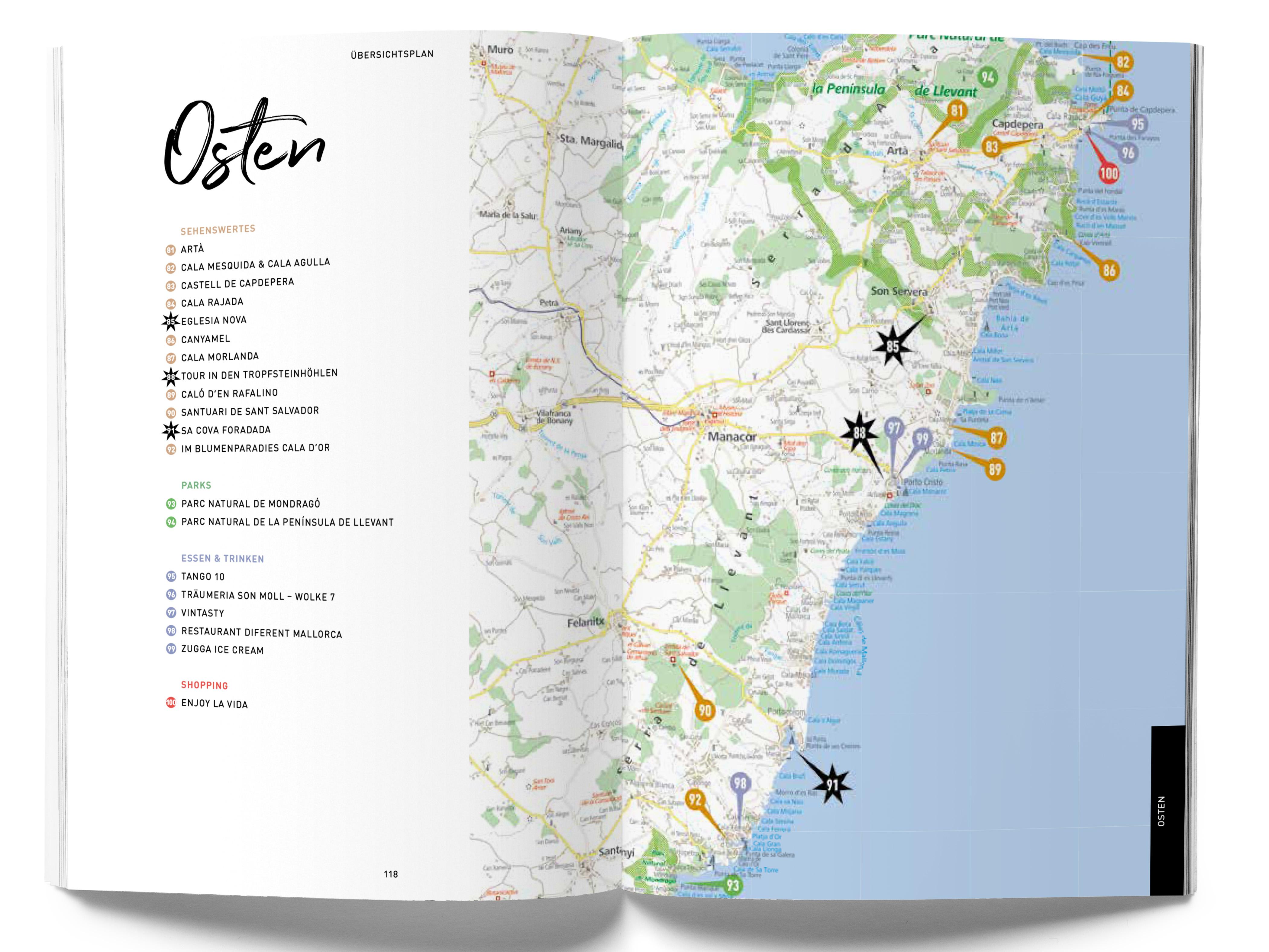 Beispielinhalt (Bild) GuideMe Reiseführer Mallorca