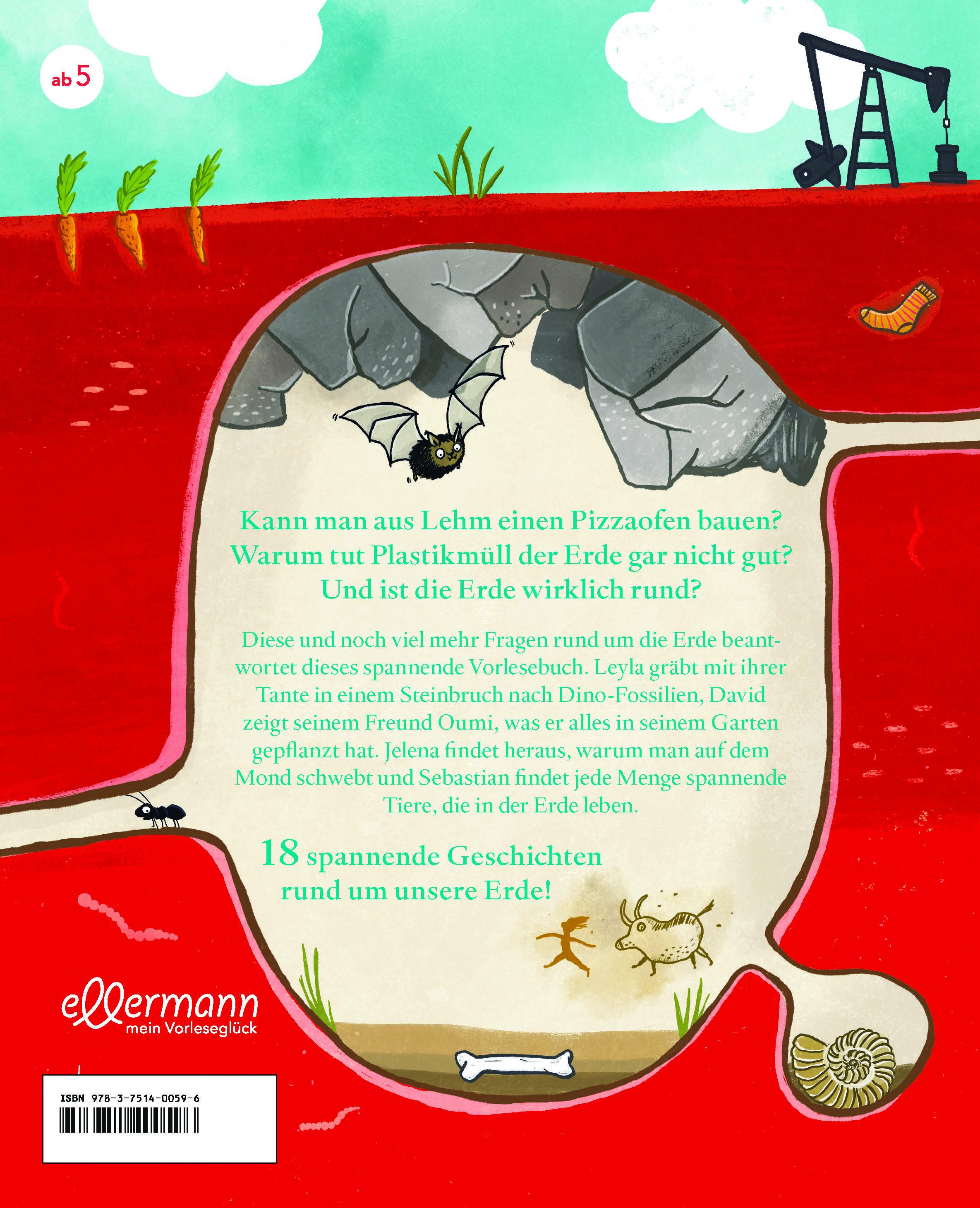 Rückseitencover Erde. Geschichten zum Graben und Entdecken