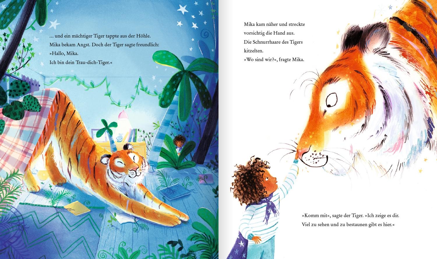 Beispielinhalt (Bild) Der Trau-dich-Tiger