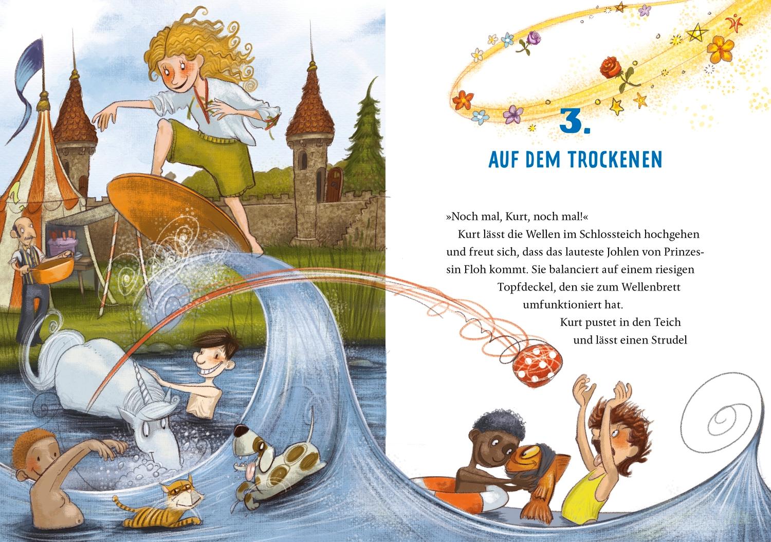 Beispielinhalt (Bild) Kurt, Einhorn wider Willen 5. Ein Held, EinHorn, ein Gartenzwerg