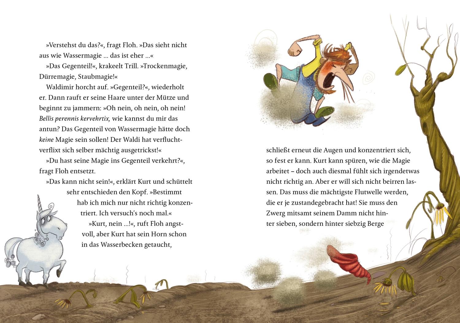 Beispielinhalt (Bild) Kurt, Einhorn wider Willen 5. Ein Held, EinHorn, ein Gartenzwerg