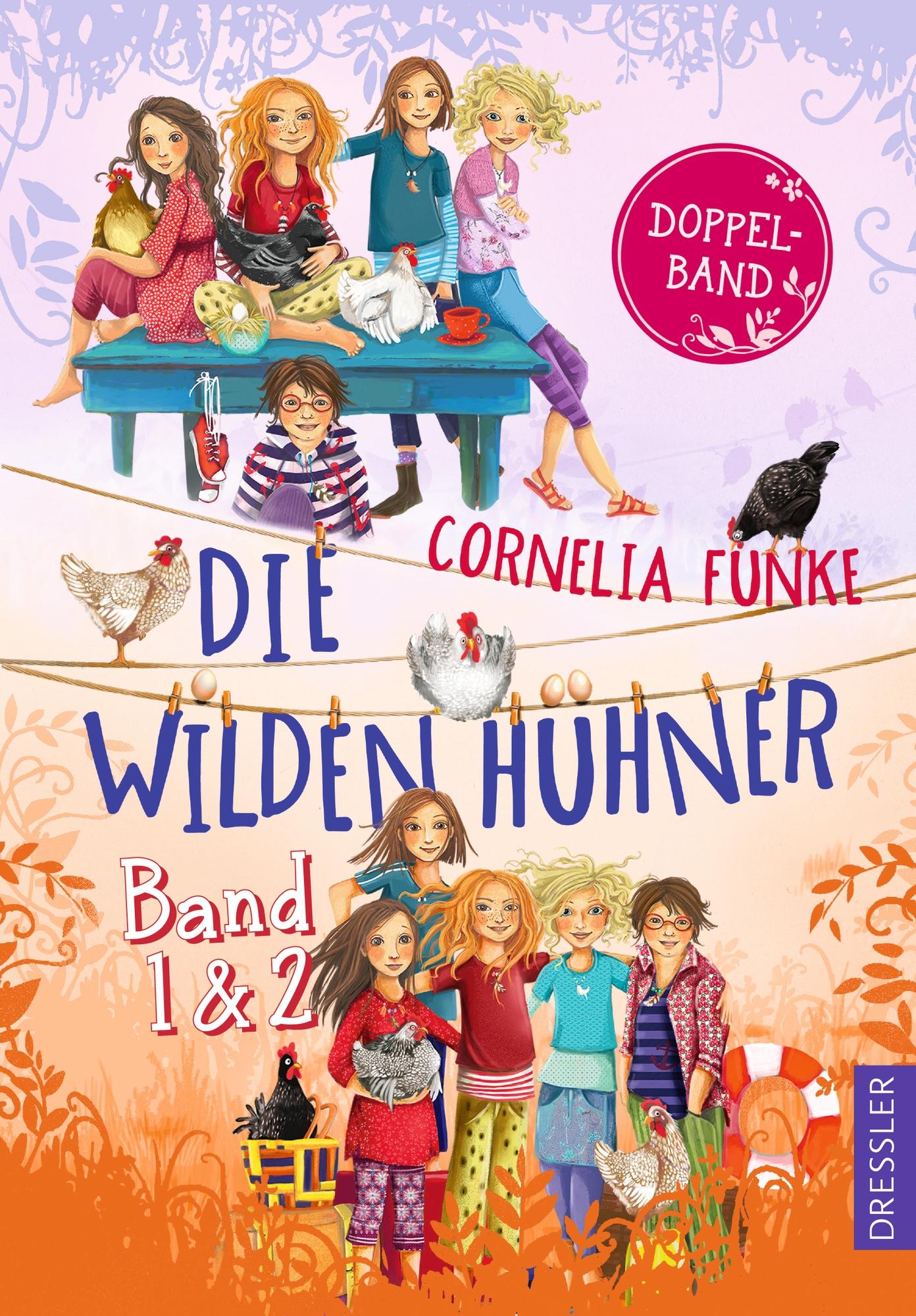 Vorderes Coverbild Die Wilden Hühner. Doppelband, Band 1 und 2