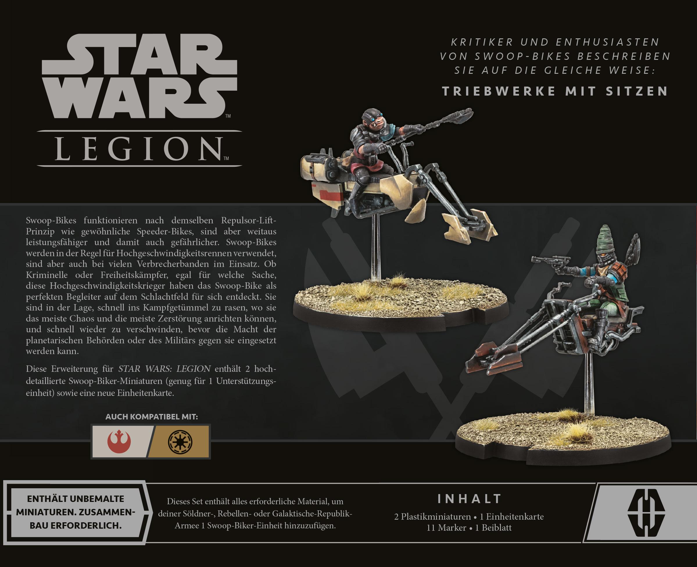 Beispielinhalt (Bild) Star Wars Legion - Swoop Biker