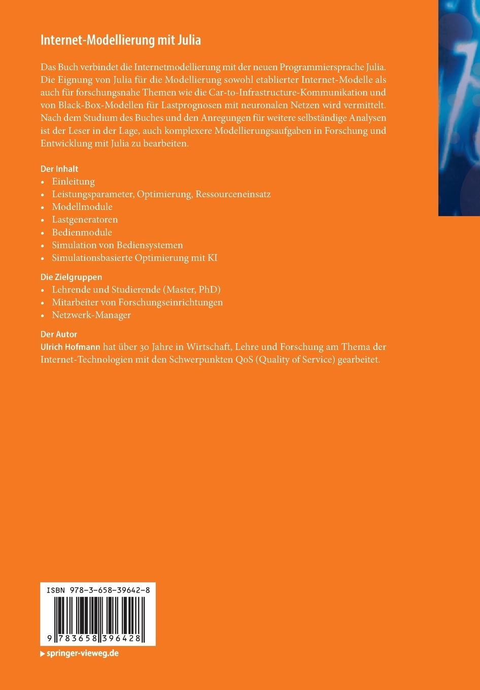Rückseitencover Internet-Modellierung mit Julia