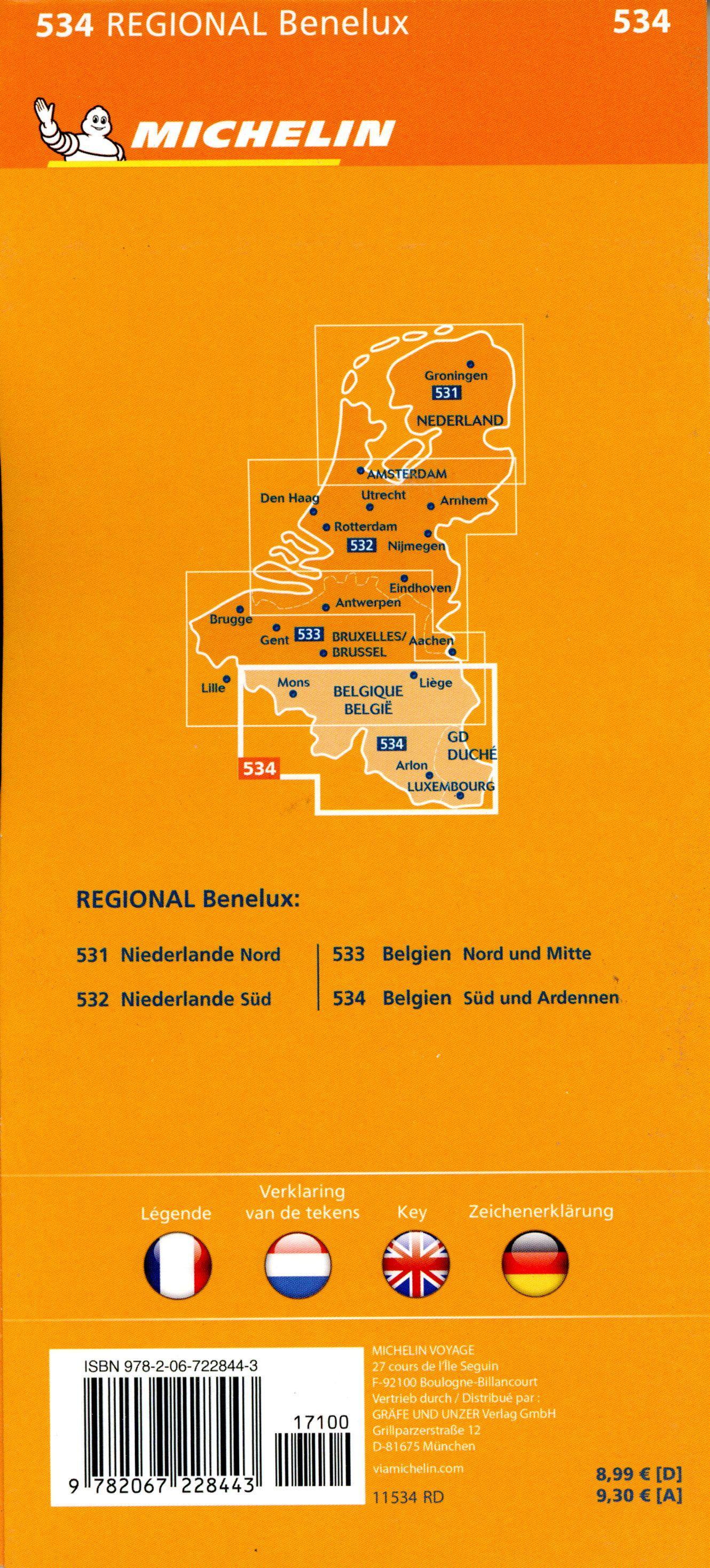 Beispielinhalt (Bild) Michelin Belgien Süd
