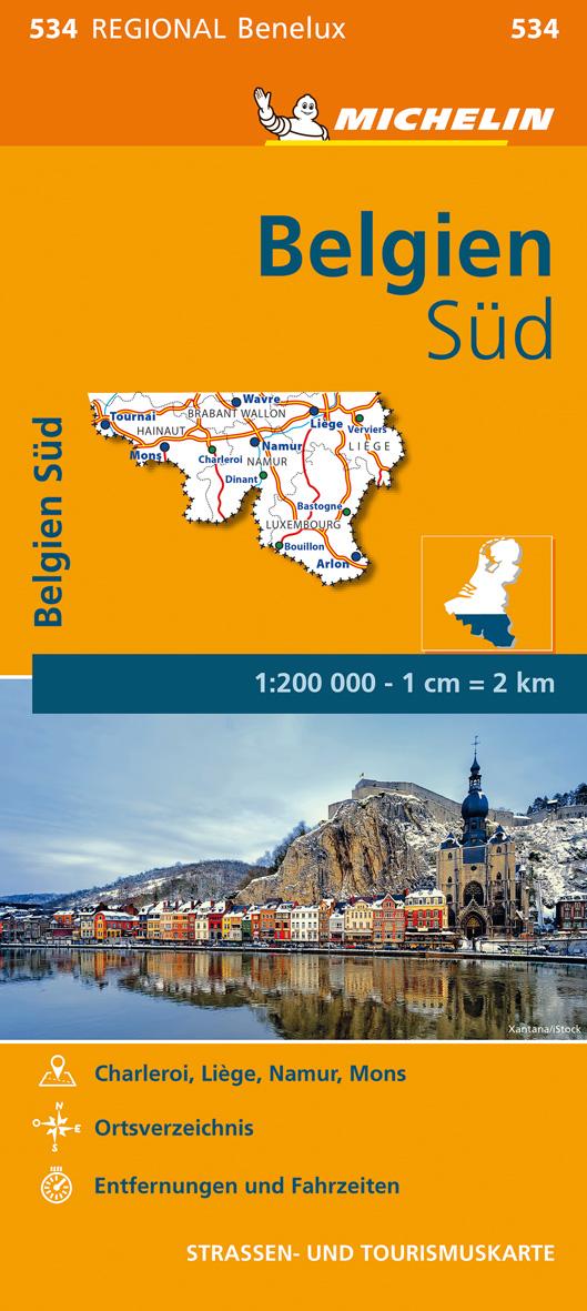 Vorderes Coverbild Michelin Belgien Süd