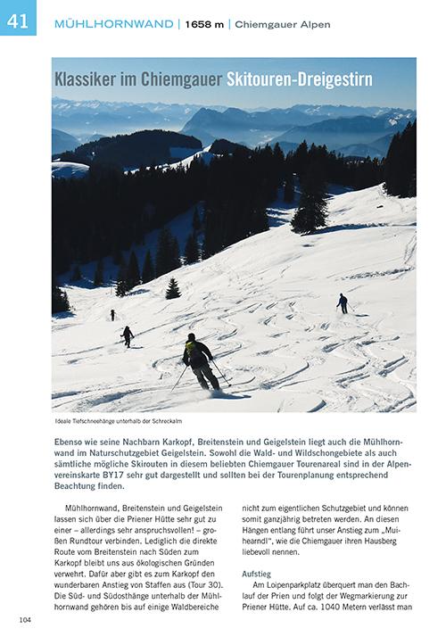 Beispielinhalt (Bild) Pistengehen und leichte Skitouren