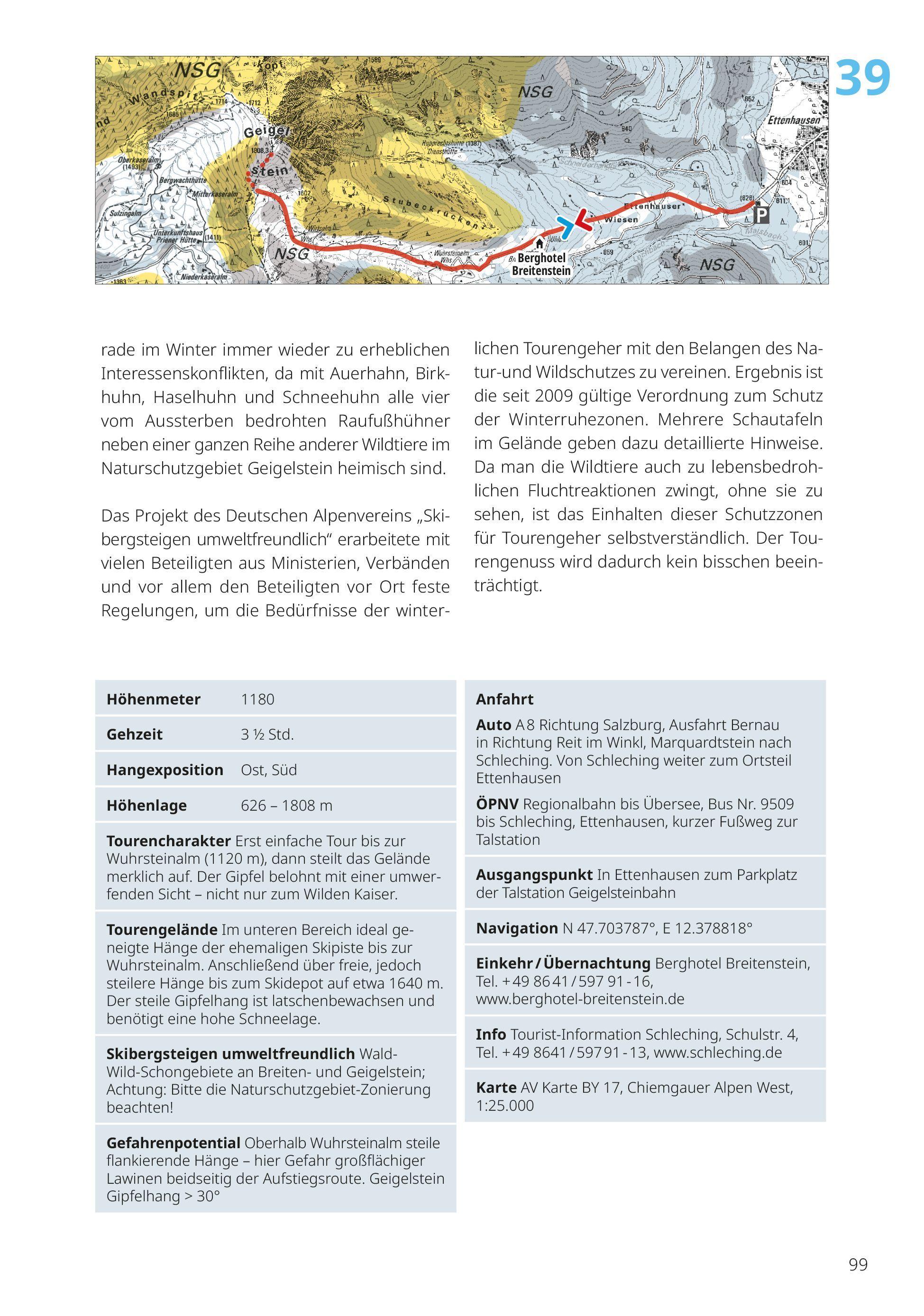 Beispielinhalt (Bild) Pistengehen und leichte Skitouren
