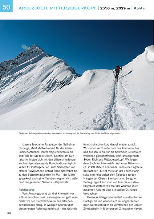 Beispielinhalt (Bild) Pistengehen und leichte Skitouren