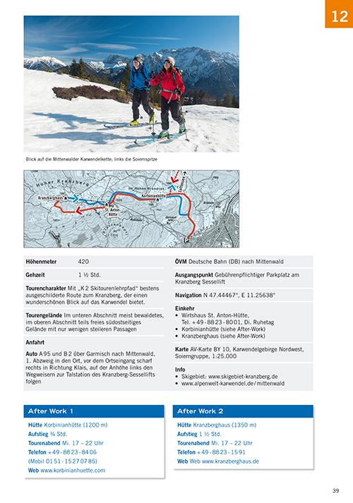 Beispielinhalt (Bild) Pistengehen und leichte Skitouren